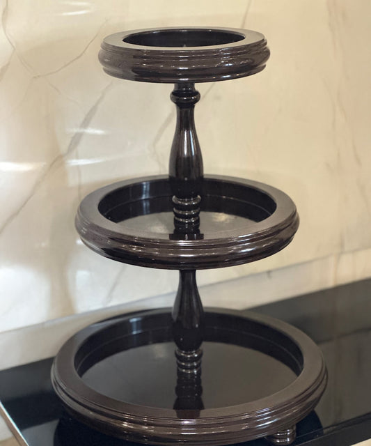 Clara Three Tier Dish In Beautiful High Gloss Polish