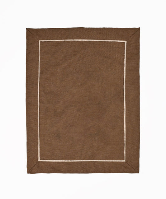 Table Mat With Offwhite Lining (Olive Green)